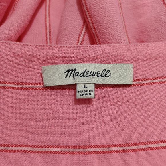 Madewell Cecelia Pink Stripe Butterfly Top - Picture 3 of 12